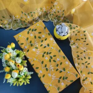 Kota Doria Embroidery 3pc Suit