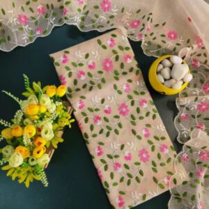 Kota Doria Embroidery 3pc Suit