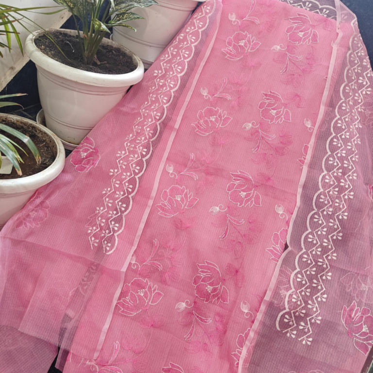 Kota Doria Embroidery Suit