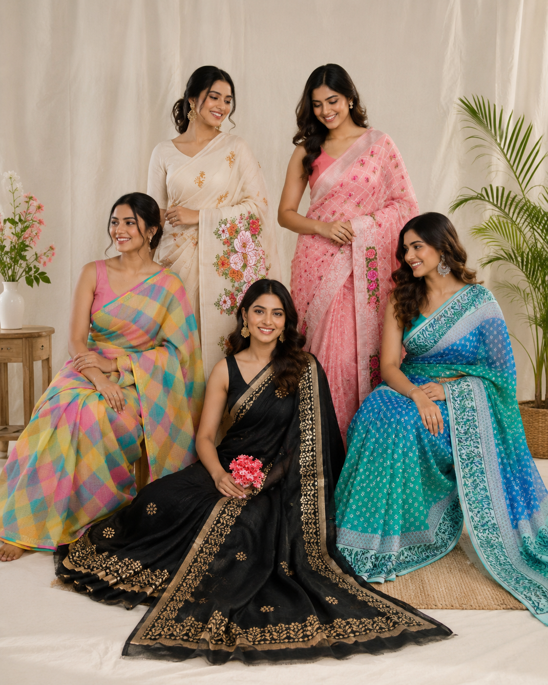 Group saree photo