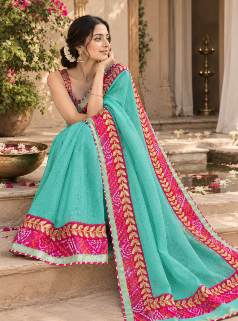 KOTA DORIA GOTA PATTI SAREE