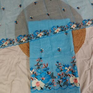 Kota Doria Embroidery work 3Pc Suit