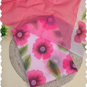 Kota Doria Hand Brush Painting 3pc Suit Set